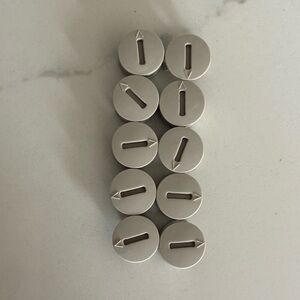 10 IKEA 120076 Plastic Cam Lock Nuts Tan HEMNES Furniture